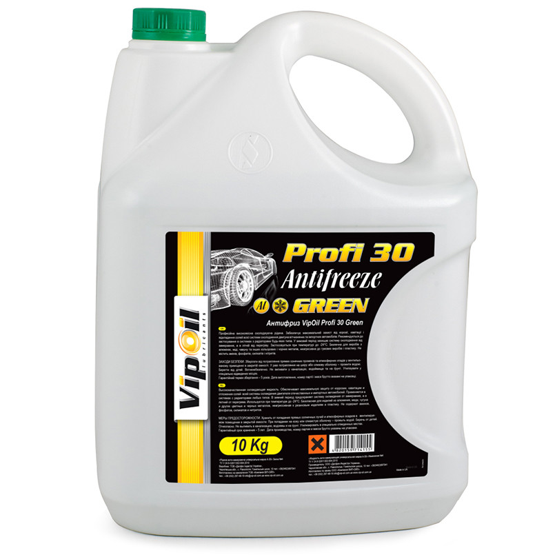Антифриз VipOil Profi 30 Green (зелений) 10кг х2 — фото товара №2