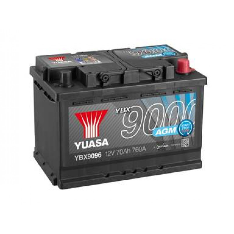 Yuasa 12V 70Ah  AGM Start Stop Plus Battery YBX9096 (0) — фото товара №1