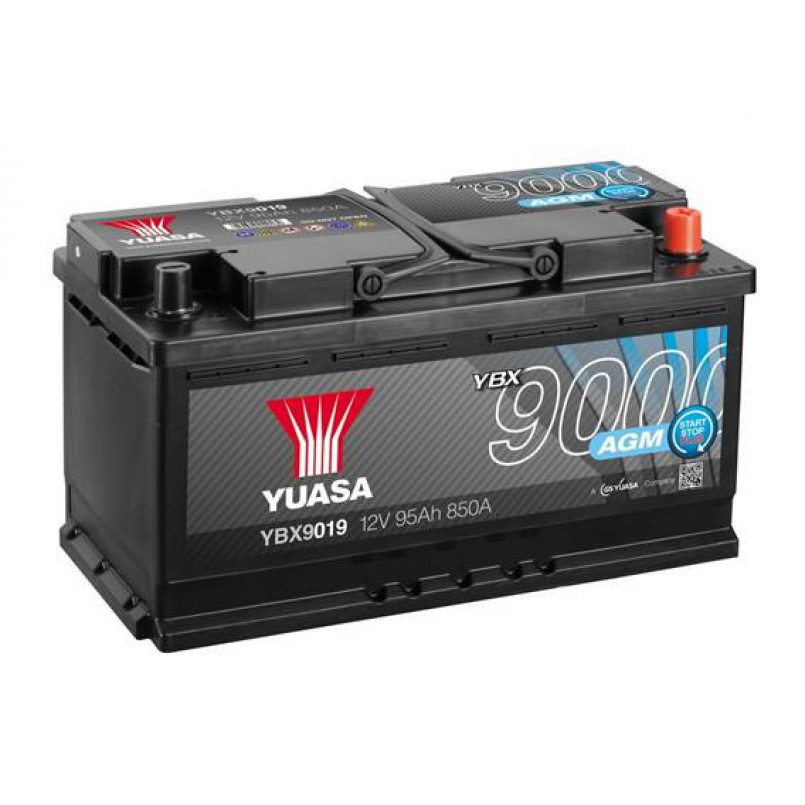 Yuasa 12V 95Ah  AGM Start Stop Plus Battery YBX9019 (0) — фото товара №1