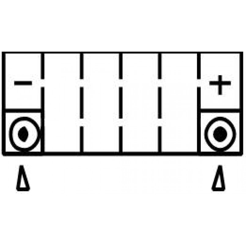 МОТО Yuasa 12V 3Ah  MF VRLA Battery AGM YTX4L-BS(сухозаряжений) — фото товара №2