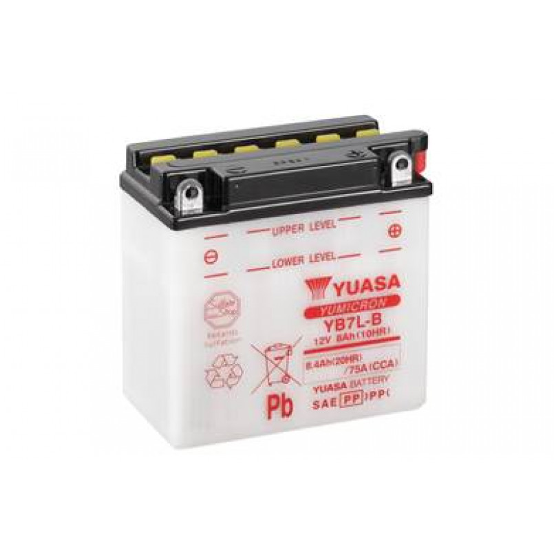 МОТО Yuasa 12V 8,4Ah  YuMicron Battery YB7L-B(сухозаряжений) — фото товара №1