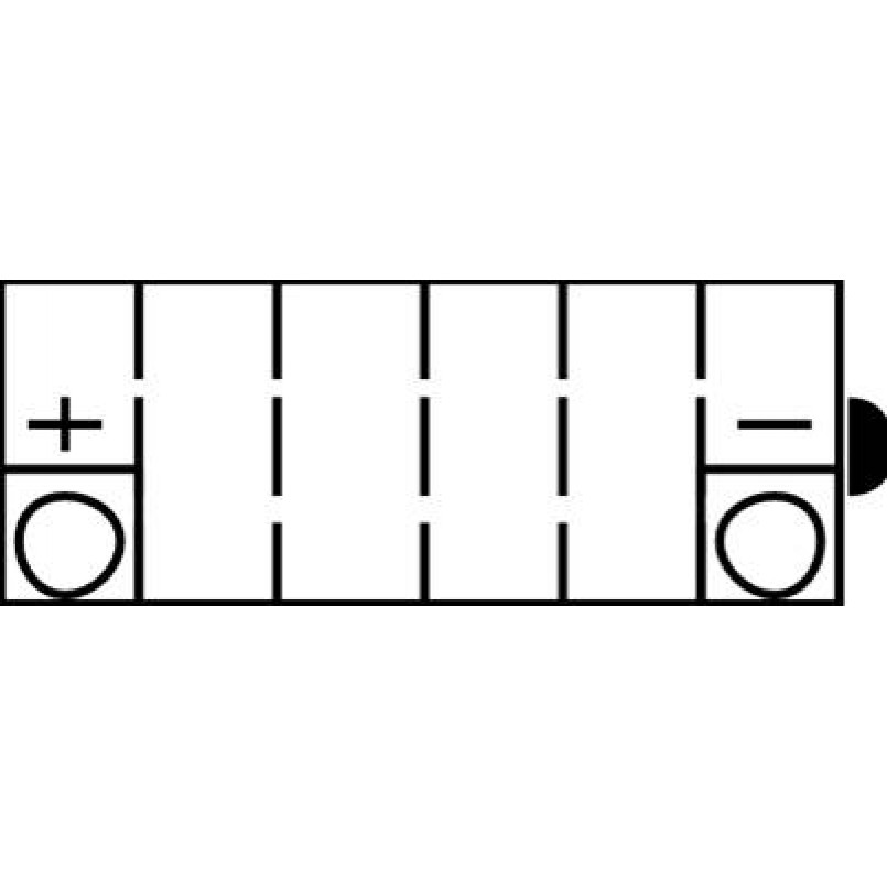 МОТО Yuasa 12V 9,5Ah YuMicron Battery YB9-B(сухозаряжений) — фото товара №2