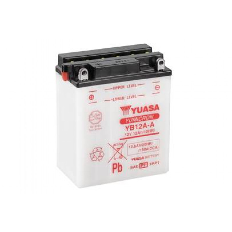 МОТО Yuasa 12V 12,6Ah  YuMicron Battery  YB12A-A (сухозаряжений) — фото товара №1