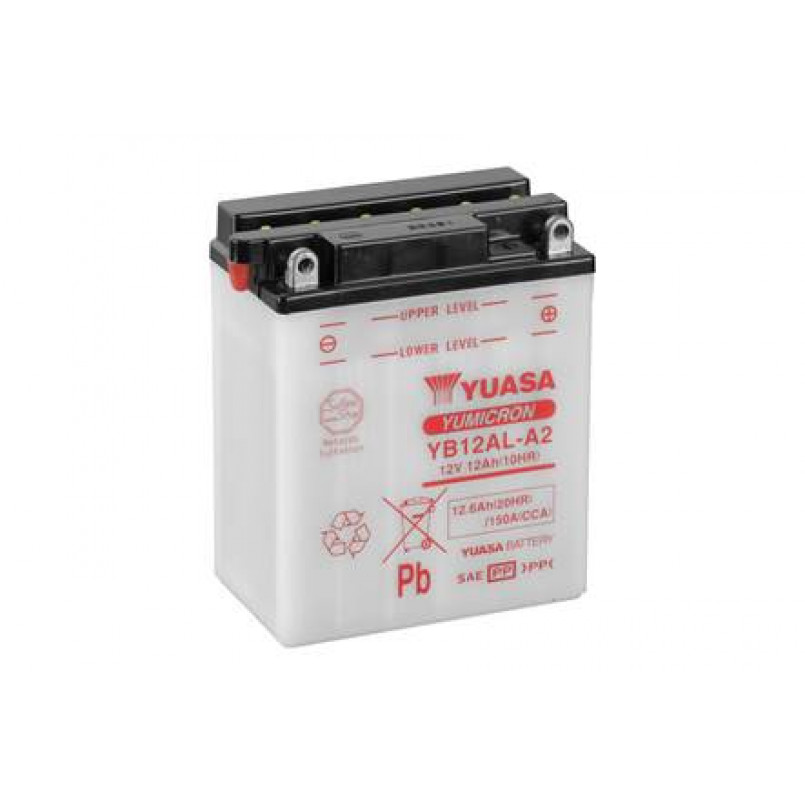 МОТО Yuasa 12V 12,6Ah  YuMicron Battery  YB12AL-A2 (сухозаряжений) — фото товара №1