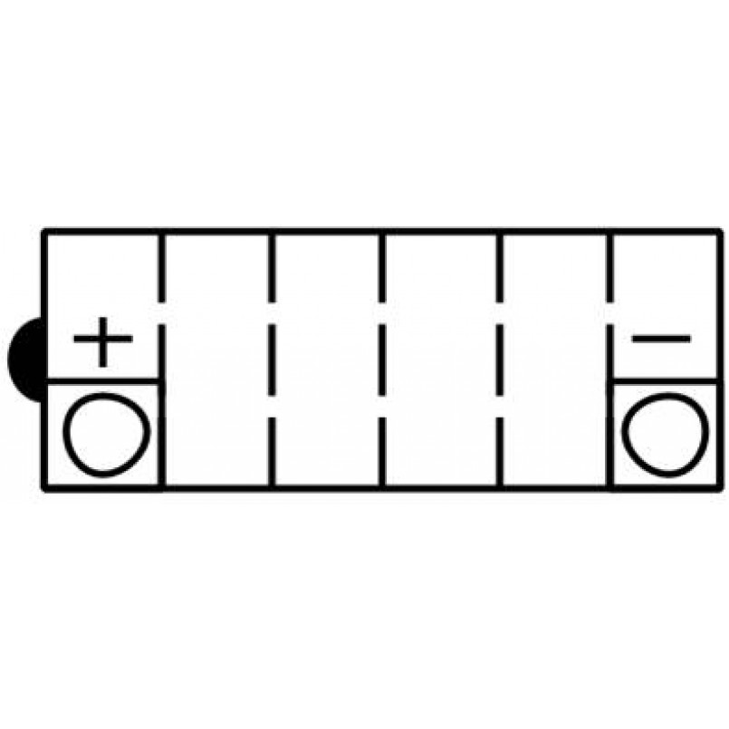 МОТО Yuasa 12V 14,7Ah  YuMicron Battery  YB14-A2 (сухозаряжений) — фото товара №2