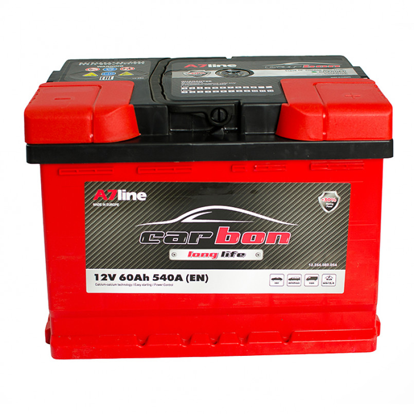 60 Ah/12V CARBON  (0) Euro — фото товара №2