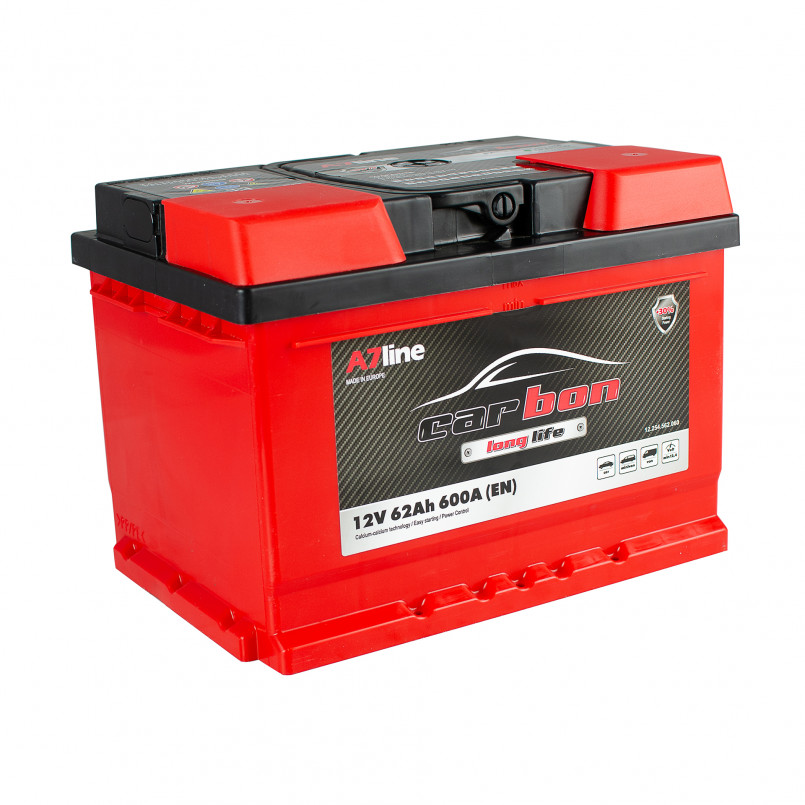 62 Ah/12V CARBON  (0) Euro — фото товара №1