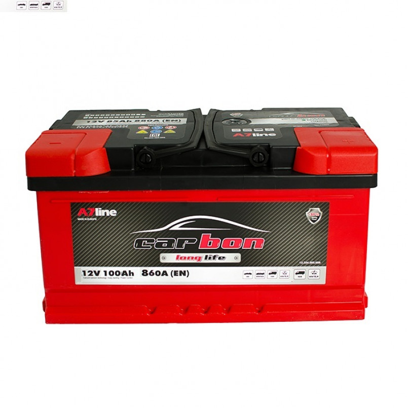 100 Ah/12V CARBON  (0) Euro_L4 короткий — фото товара №2