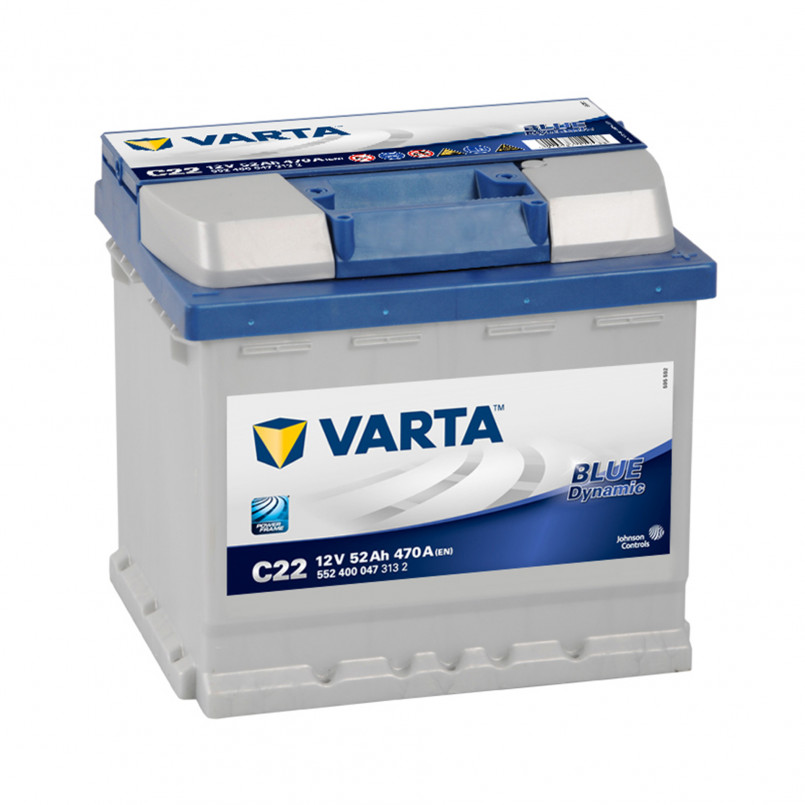 VARTA 52Ач Blue Dynamic C22 (0) — фото товара VARTA 52Ач Blue Dynamic C22 (0) — фото товара