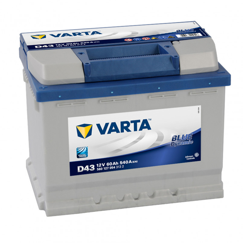 VARTA 60Ач Blue Dynamic D43 (1) — фото товара VARTA 60Ач Blue Dynamic D43 (1) — фото товара