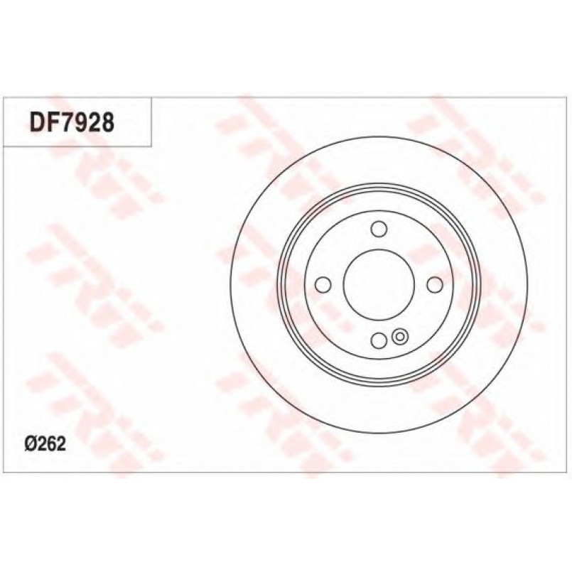 DF7928  TRW - Гальмівний диск — фото товара №1