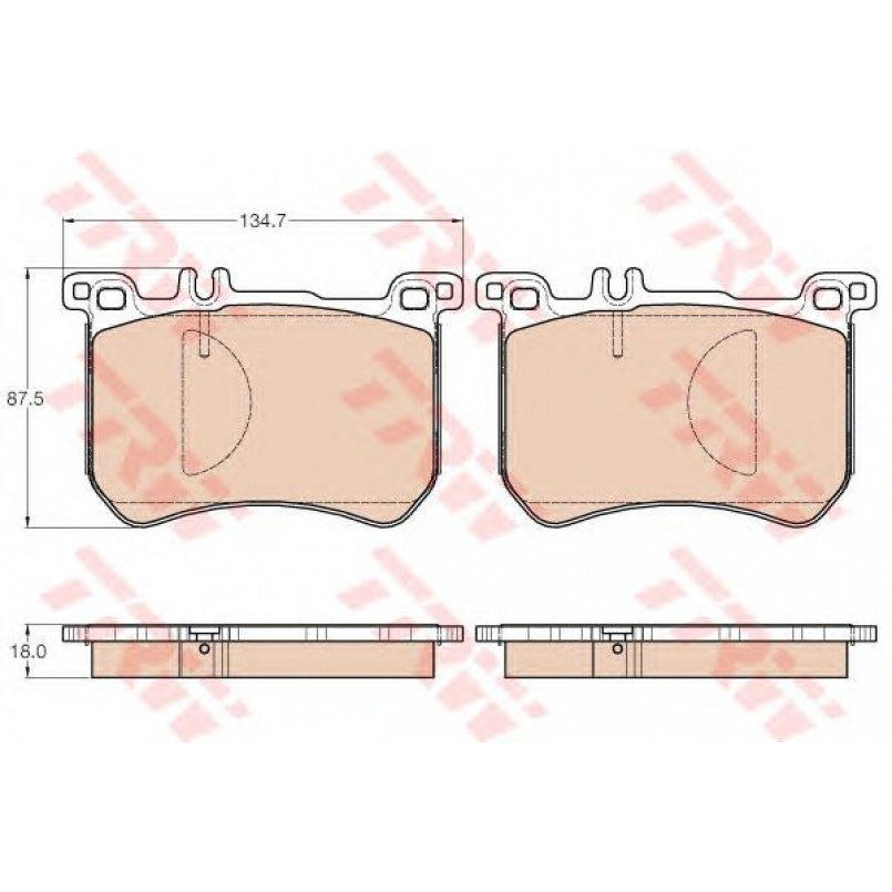 GDB2013  TRW - Гальмівні колодки до дисків — фото товара №1