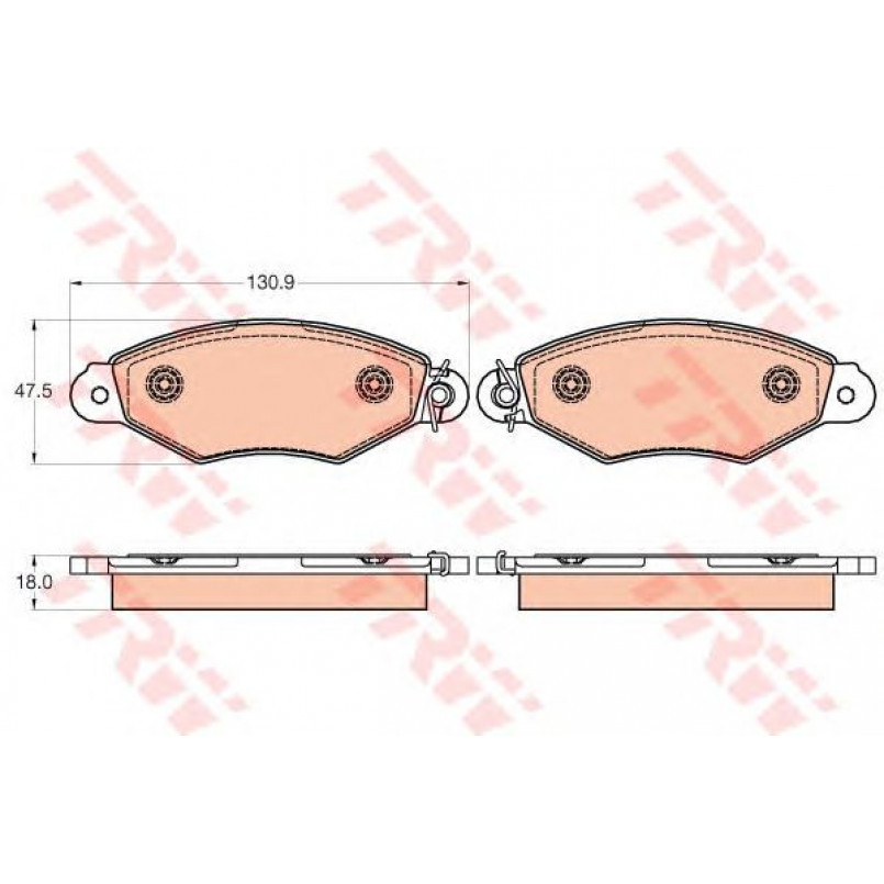 GDB2024  TRW - Гальмівні колодки до дисків — фото товара №1