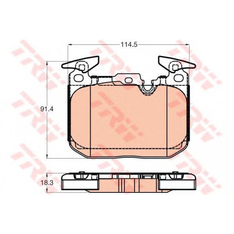 GDB2031  TRW - Гальмівні колодки до дисків — фото товара №1
