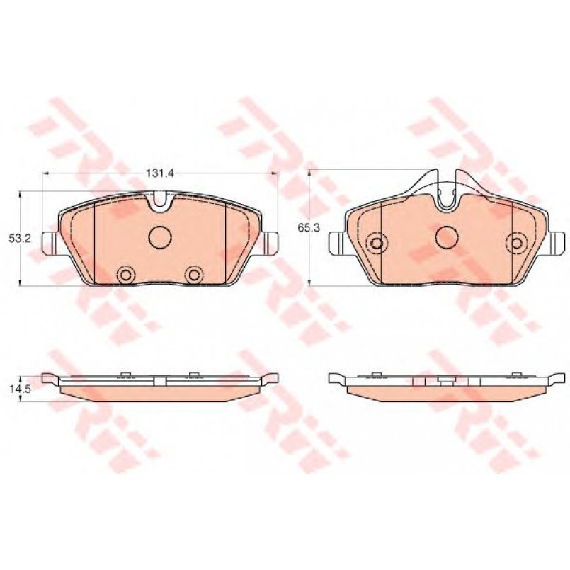 GDB2038  TRW - Гальмівні колодки до дисків — фото товара №1