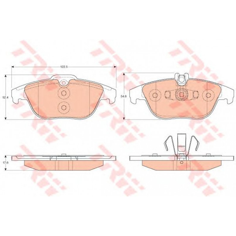 GDB2051  TRW - Гальмівні колодки до дисків — фото товара №1