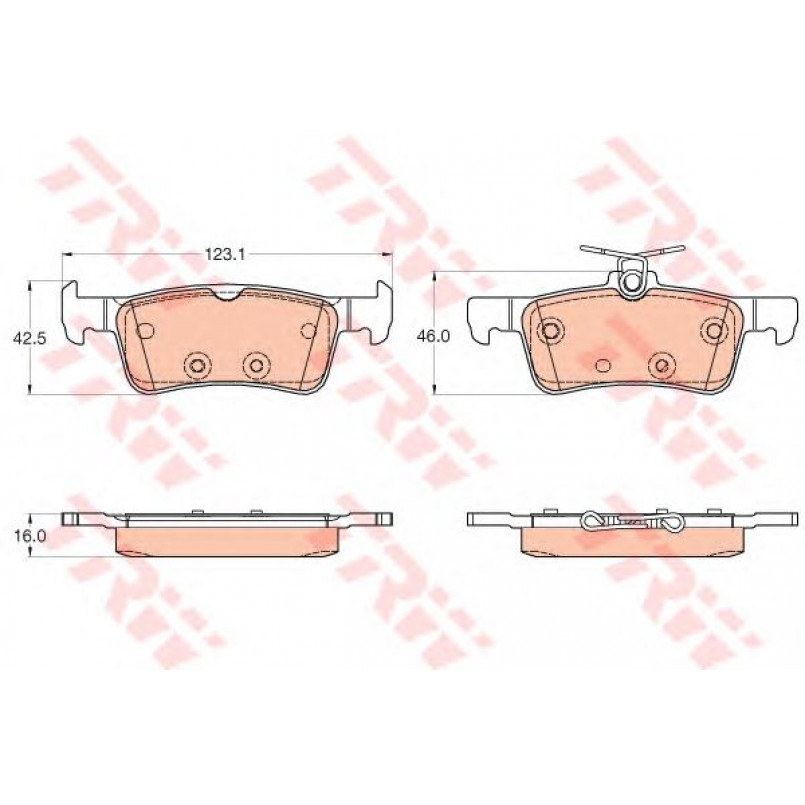 GDB2055  TRW - Гальмівні колодки до дисків — фото товара №1