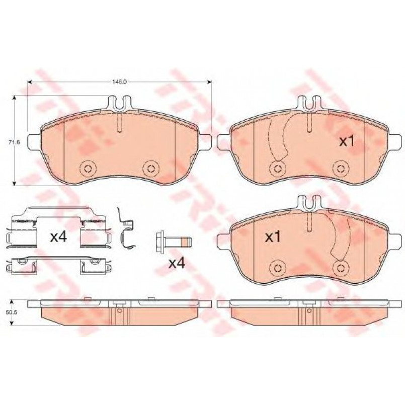 GDB2056  TRW - Гальмівні колодки до дисків — фото товара №1