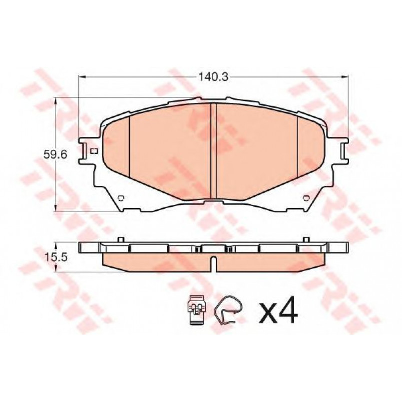 GDB3580  TRW - Гальмівні колодки до дисків — фото товара №1