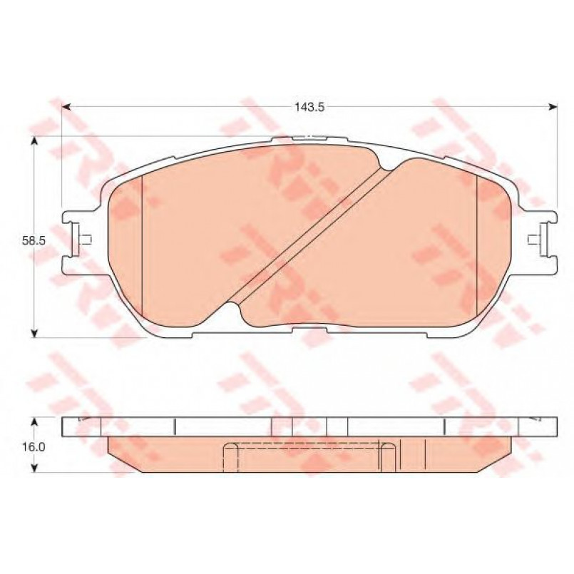 GDB3610  TRW - Гальмівні колодки до дисків — фото товара №1