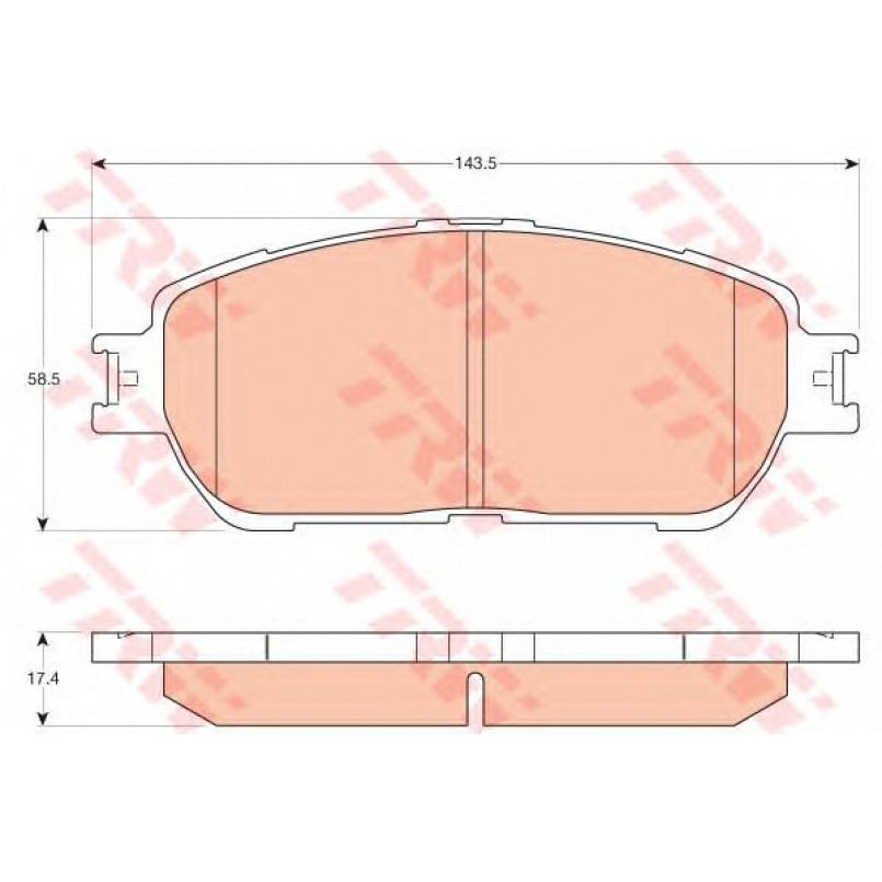 GDB3612  TRW - Гальмівні колодки до дисків — фото товара №1