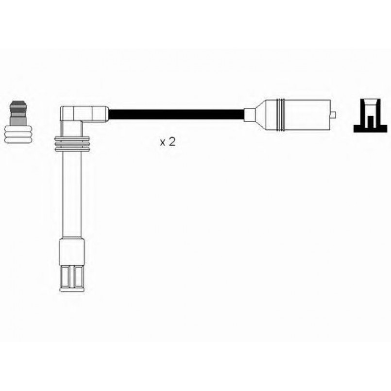 2348  (RC-AD1102)  NGK - Комплект проводів запалювання — фото товара №2