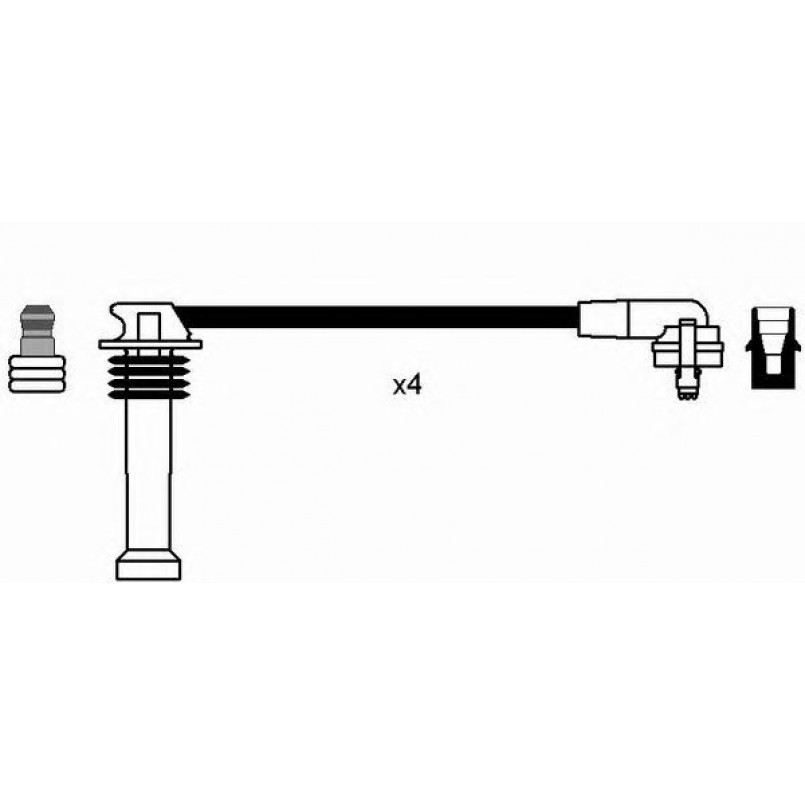 0641  (RC-FD546)  NGK - Комплект проводів запалювання — фото товара №2