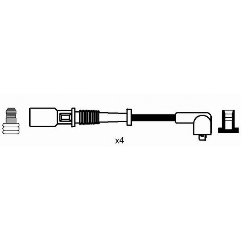 8192  (RC-FT601)  NGK - Комплект проводів запалювання — фото товара №2