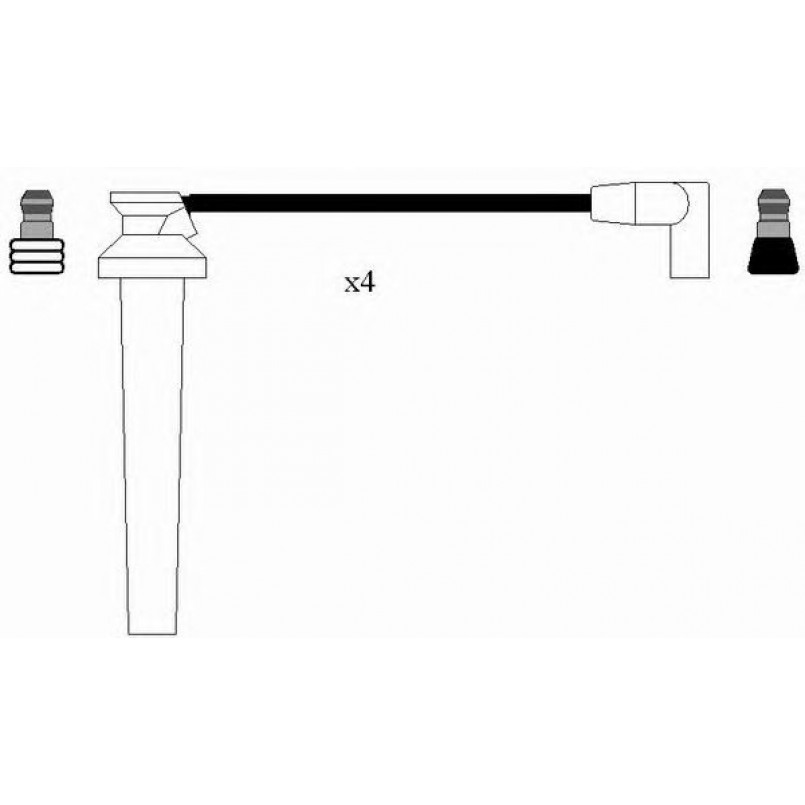 2476  (RC-RV1301)  NGK - Комплект проводів запалювання — фото товара №2
