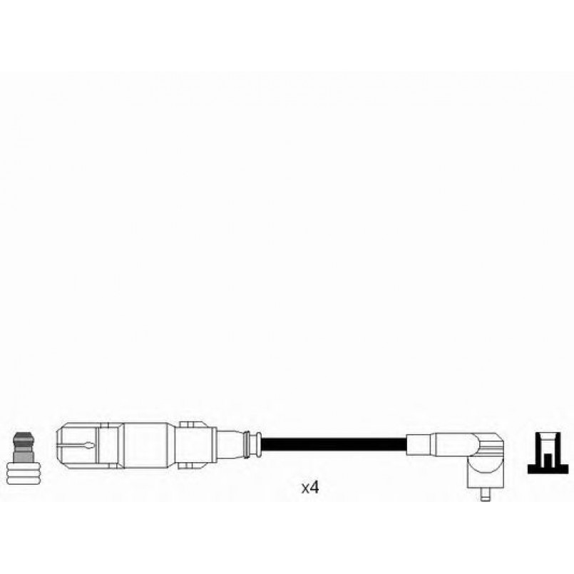 7302  (RC-VW907)  NGK - Комплект проводів запалювання — фото товара №2