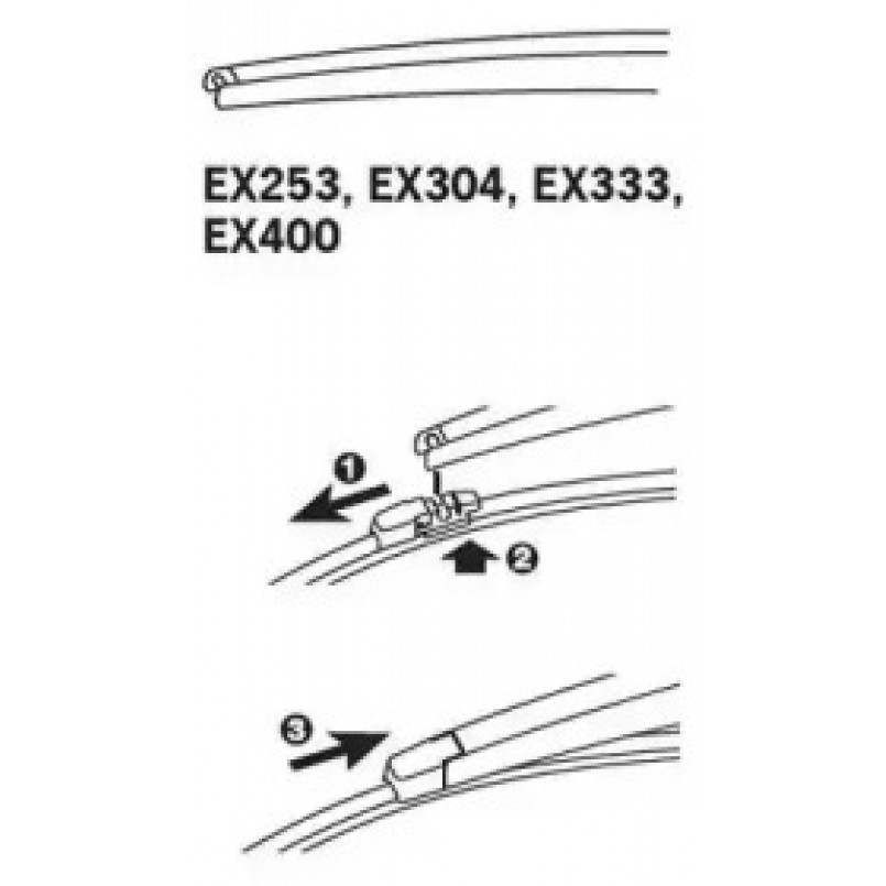 TRICO ExactFit Rear Щітка склоочисника ,задня OEM (250мм) — фото товара №3