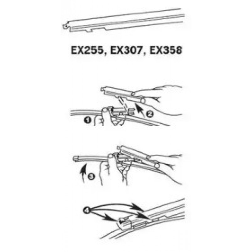 TRICO ExactFit Rear Щітка склоочисника ,задня OEM (350мм) — фото товара №6