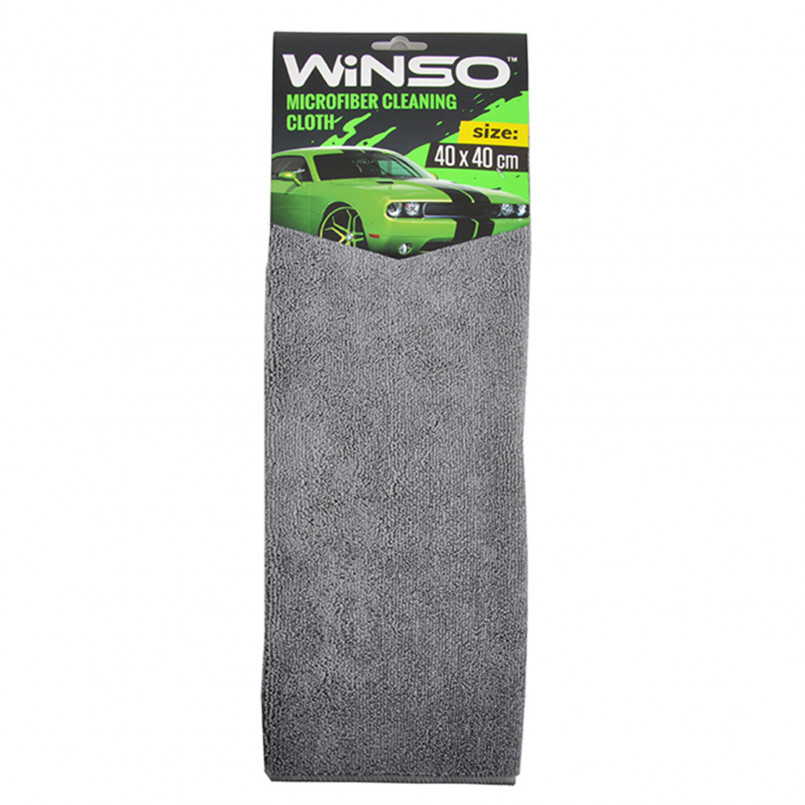 Ганчірка з мікрофібри 40х40см (сіра) WINSO — фото товара №1