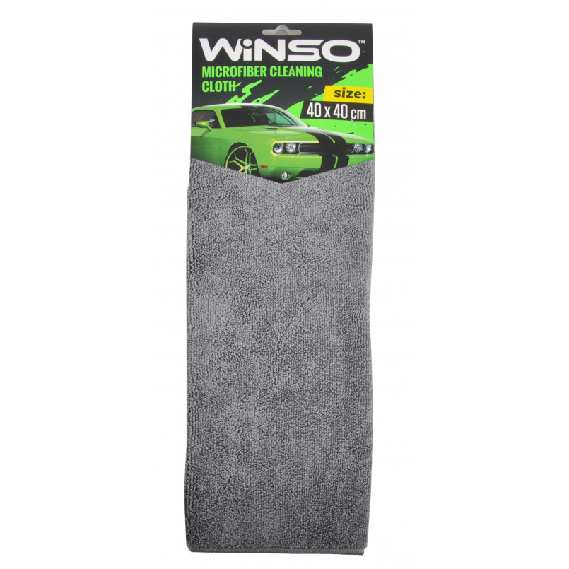 Ганчірка з мікрофібри 40х40см (сіра) WINSO — фото товара №2