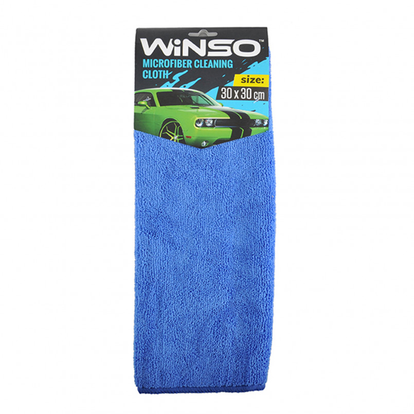 Ганчірка з мікрофібри 30х30см (синя) WINSO — фото товара №1