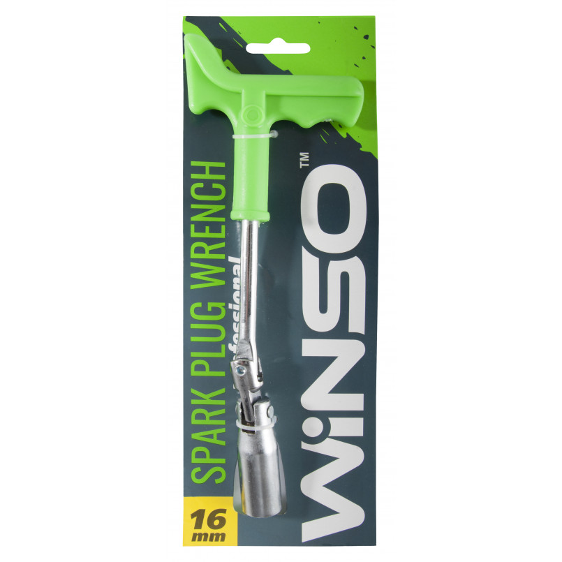 Ключ свічний, професійний з підсиленою ручкою,16мм WINSO — фото товара №2