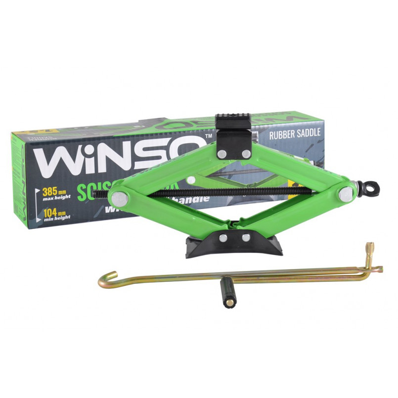 Домкрат ромбовий, WINSO 1,5т.,гумова подушка — фото товара №2