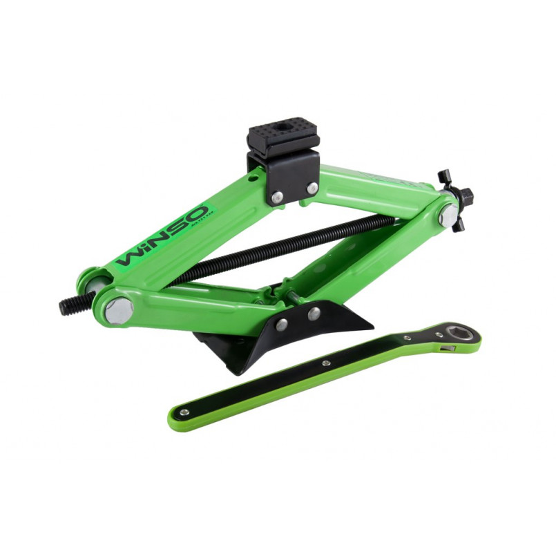 Домкрат ромбовий, WINSO 1,5т.,з трещіткою,гумова подушка — фото товара №5