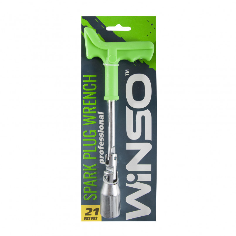 Ключ свічний, професійний з підсиленою ручкою,21мм WINSO — фото товара №1