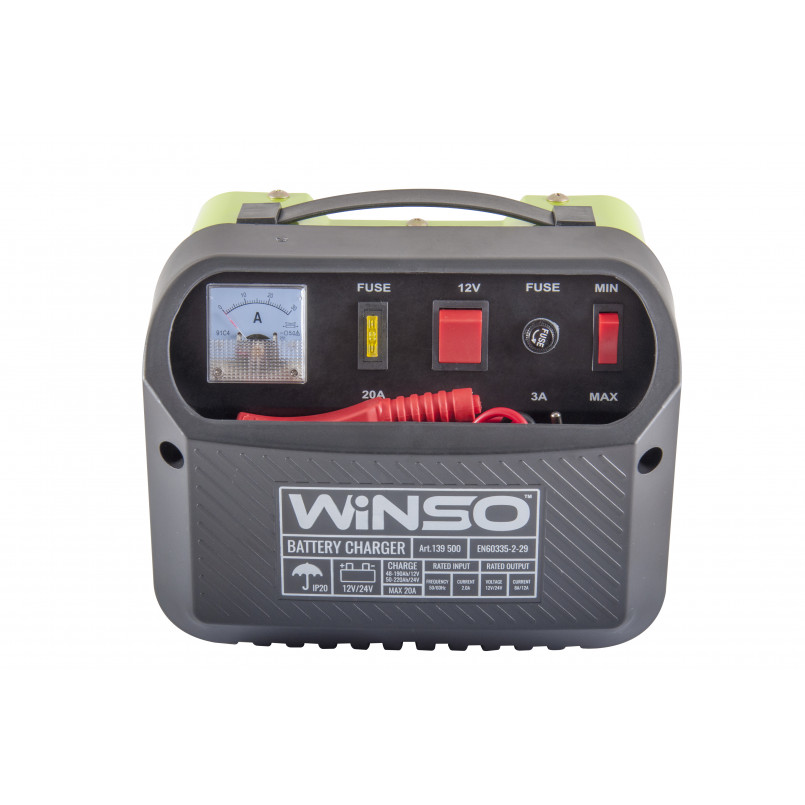 Зарядний пристрій АКБ 12/24В 20А WINSO — фото товара №6
