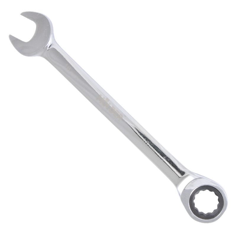 MOLDER Ключ комбінований з трещіткою CR-V, 16 мм, хромово-ванадієва сталь, — фото товара №2