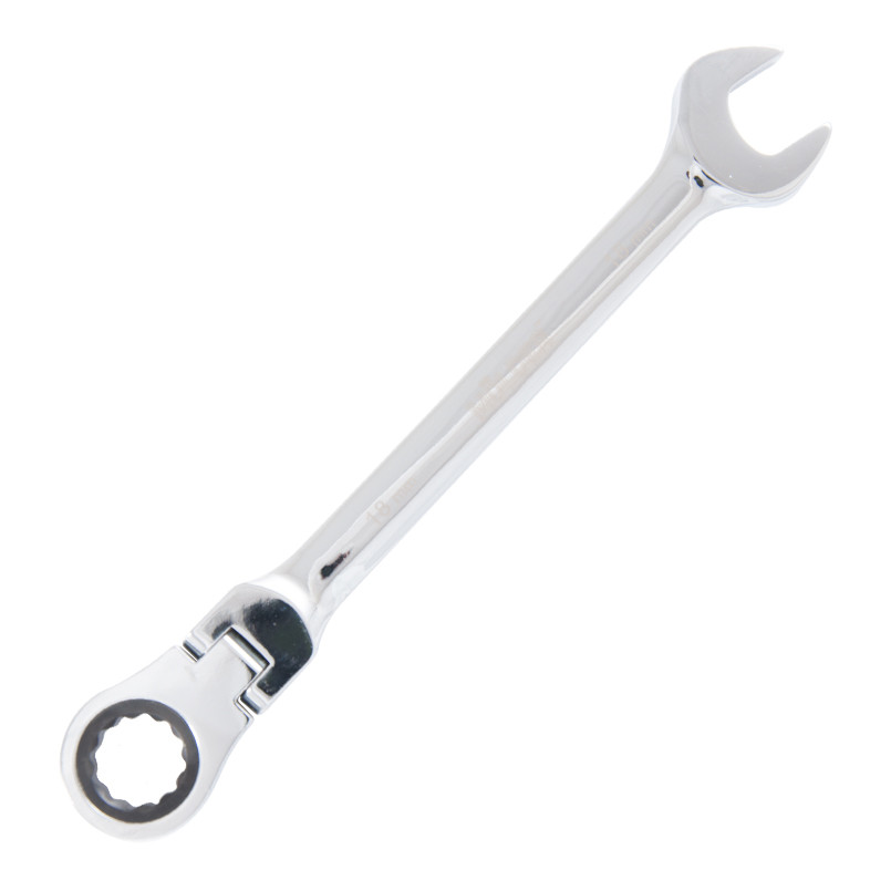 MOLDER Ключ комбінований з трещіткою та карданом CR-V, 18 мм, хромово-ванадієва сталь. — фото товара №2