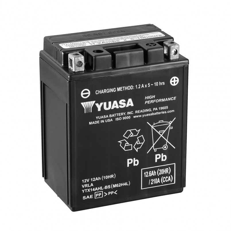 МОТО Yuasa 12V 12,6Ah High Performance MF Battery AGM YTX14AHL-BS(сухозаряжений) — фото товара МОТО Yuasa 12V 12,6Ah High Performance MF Battery AGM YTX14AHL-BS(сухозаряжений) — фото товара