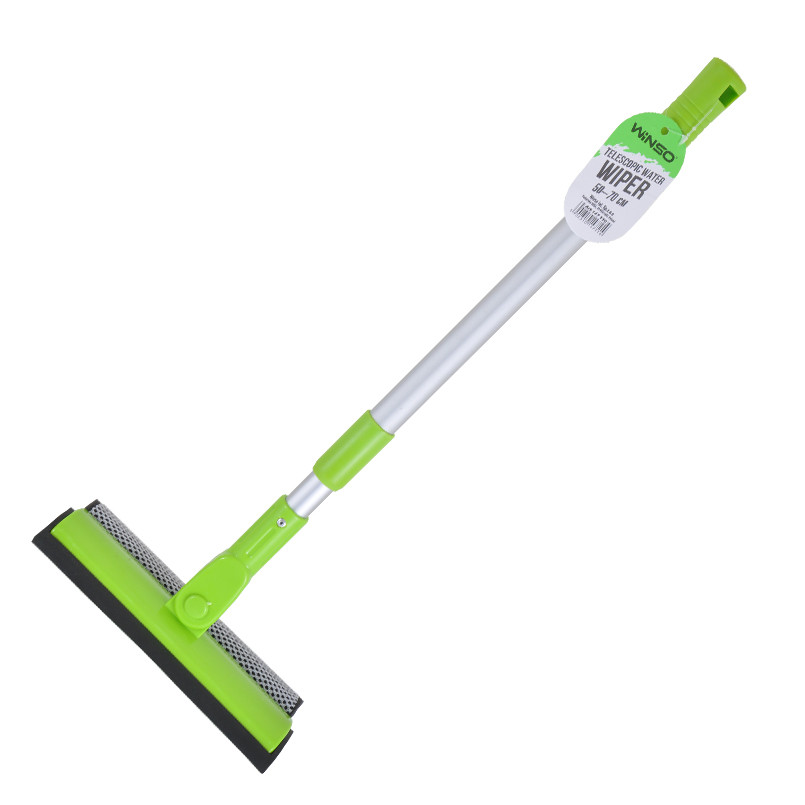 Стягачка води з губкою, ручка телескопічна алюмінєва 50-70см., довжина 21см (12 шт/ящ) WINSO — фото товара Стягачка води з губкою, ручка телескопічна алюмінєва 50-70см., довжина 21см (12 шт/ящ) WINSO — фото товара