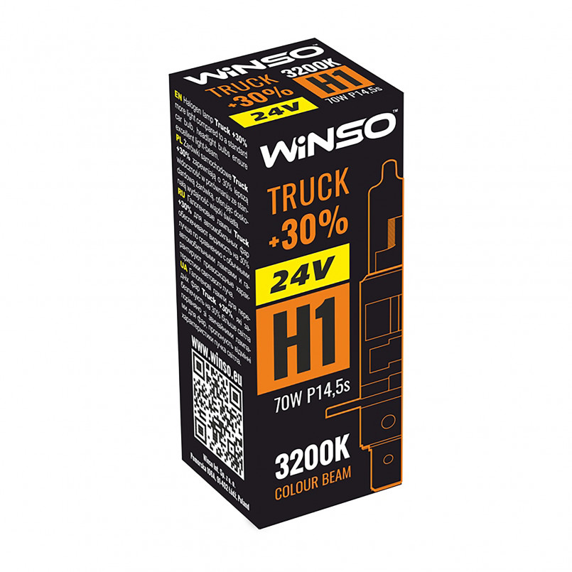 24V H1 TRUCK +30% 70W P14.5s WINSO — фото товара №1