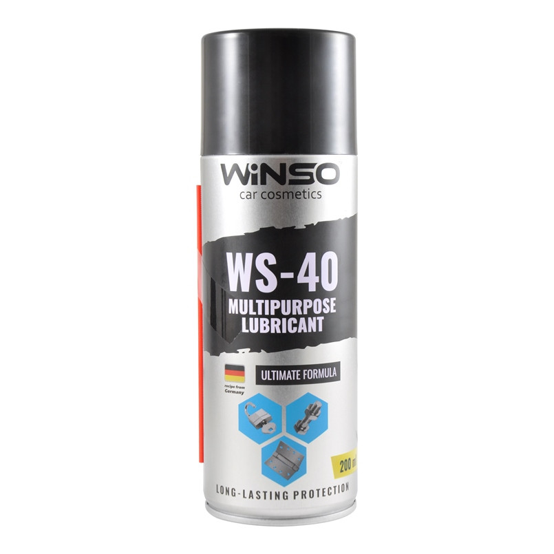 Змазка багатофункціональна 200ml. WINSO MULTIPURPOSE LUBRICANT WS-40 (24шт/ящ) — фото товара Змазка багатофункціональна 200ml. WINSO MULTIPURPOSE LUBRICANT WS-40 (24шт/ящ) — фото товара