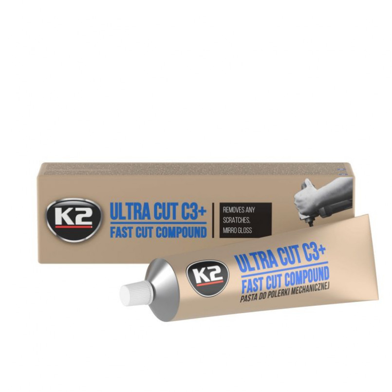 K2 ULTRA CUT C3+ 100g, універсальна паста для шліфувальних машин х24 — фото товара K2 ULTRA CUT C3+ 100g, універсальна паста для шліфувальних машин х24 — фото товара