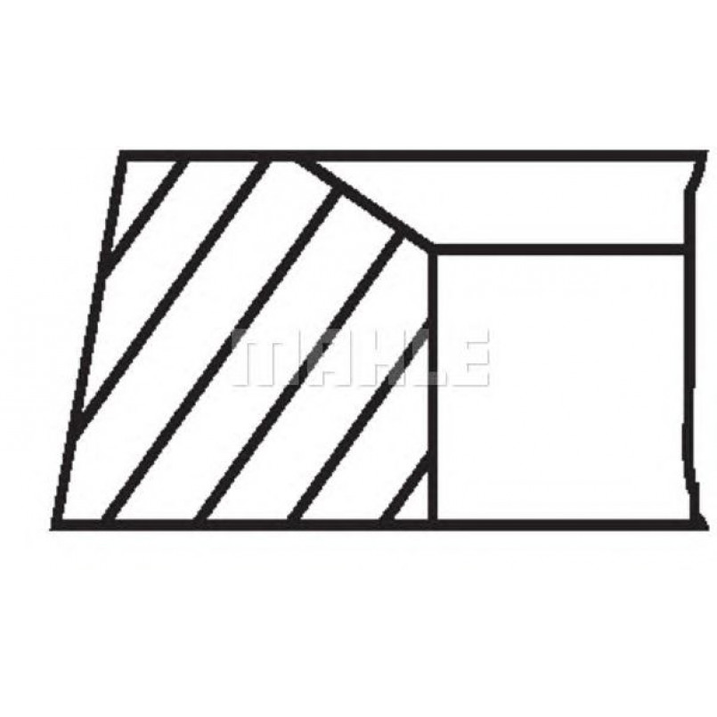 00136N2 Mahle - Кільця — фото товара №2