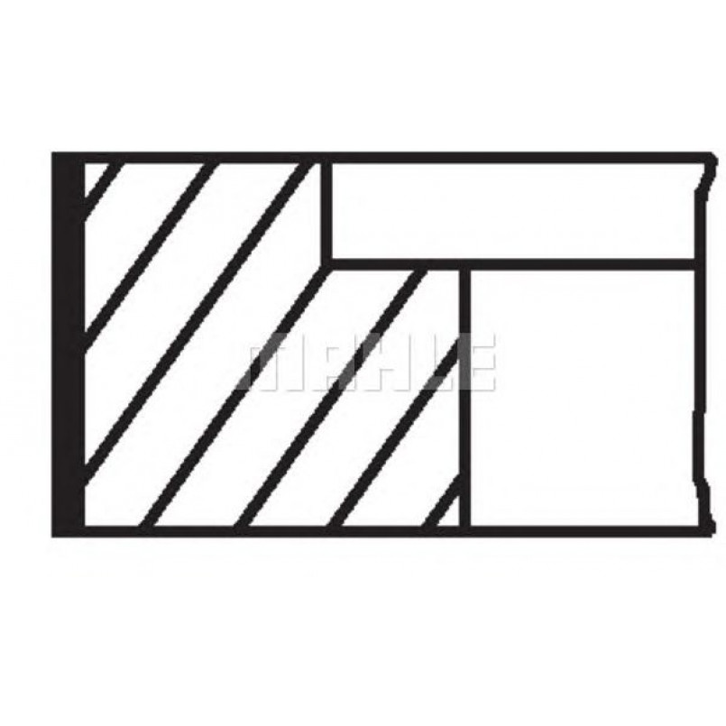 03048N2 Mahle - Кільця — фото товара №3