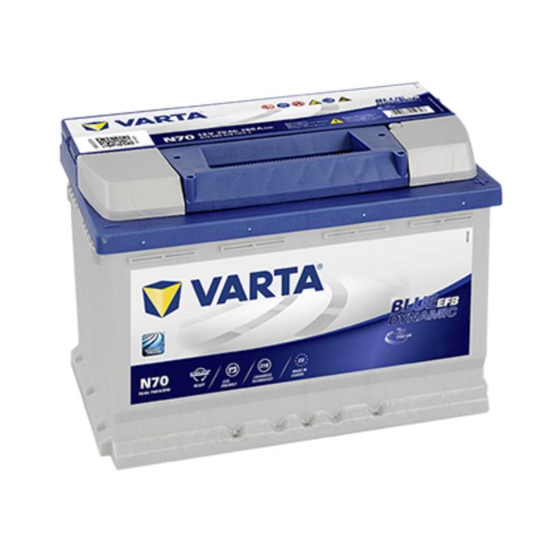 VARTA 70Ач Blue Dynamic EFB N70 (0) — фото товара VARTA 70Ач Blue Dynamic EFB N70 (0) — фото товара